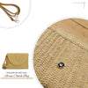 Aovtero Straw Clutch Purse for Women Crossbody Bag Summer Beach Shoulder Bags