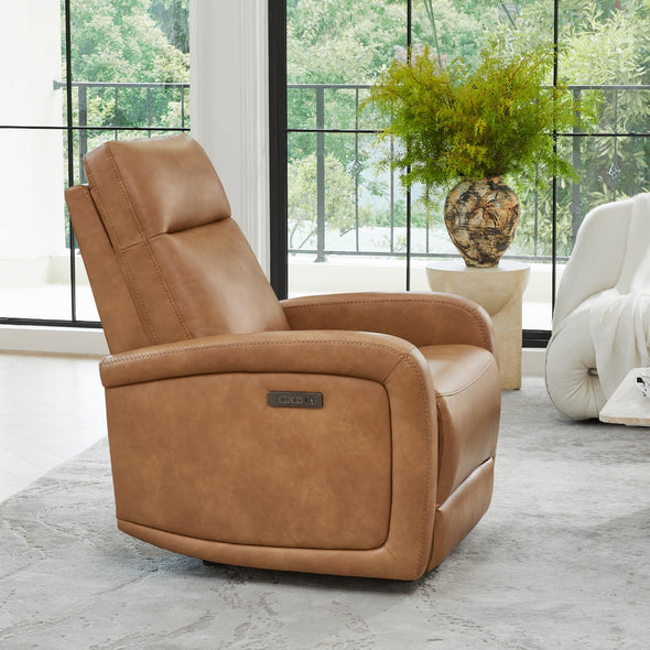 Watson & Whitely Faux Leather Power Recliner Chairs With Power Headrest Type-C Charger