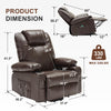 Weture Power Lift Leather Recliner Chair with Heat and Massage, USB Port and Cup Holders