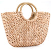 YYW Summer Straw woven Handbag, Beach Sea Straw Rattan Tote Bags