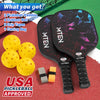 MTEN Pickleball bag Set with 2 pickleball paddles, 4  pickleball, 2 grip tapes, 1 Pickleball bag