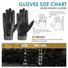 EGSSHOP Winter Genuine Leather Touchscreen Gloves for men with Cashmere Lined