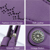 Small Wallet for Women Bifold RFID Blocking Card Holder Leather Wallets with Zipper Coin Pocket