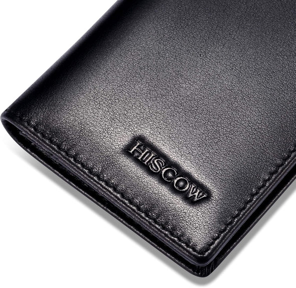 Leather Business Card Case Holder for Men & Women, Italian Calfskin