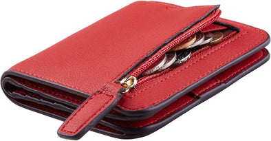 Wallet Women Rfid Blocking Small Compact Bifold Luxury Leather Pocket Wallet Ladies Mini Purse with ID Window