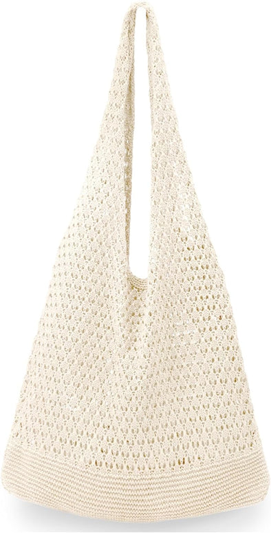 Crochet Bags for Women Summer Beach Tote Bag Aesthetic Tote Bag Hippie Bag Knit Bag