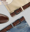 Men Belt-Genuine Leather Belt for Men Dress Casual Golf Jeans 1 3/8"