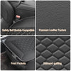 Elantrip Luxury Leather Car Seat Covers, Anti-Slip & Waterproof, Full Protection with Storage - Fits Most Cars, SUV, Trucks(Black, 2-Pack)