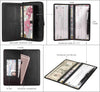 Mou Meraki Leather RFID Blocking Checkbook Wallets, Clutch Wallets For Women