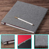 HoneyTolly Linen Cover Photo Album with Metallic Pen, 40 Pages DIY Photo Album, Gray