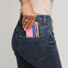 Card Case Slim Front Pocket Wallet for Women Credit Card Holder with Keychain