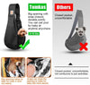 Small Dog Sling Carrier - Adjustable Strap & Zip Pocket - Suitable for Puppies (Black)