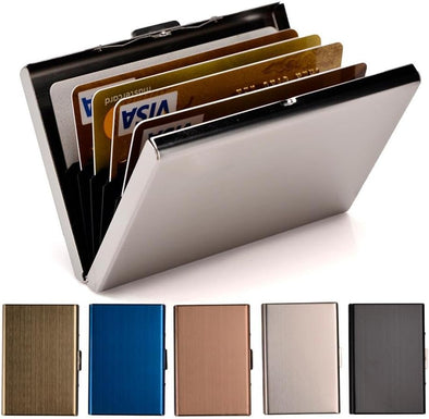 RFID Credit Card Holder Stainless Steel Credit Card Wallet Business Card Holder for Women Men