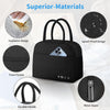 Lunch Bag Lunch Box for Women Men Reusable Insulated Lunch Tote Bag, Handbags Case High Capacity for Travel Work Picnic,Black