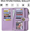 Wallets Women RFID Large Capacity Luxury Waxed Leather Clutch Wallet Multi Card Organizer