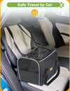 Cat Carrier Soft - Portable Pet Carrier for Small or Medium Cats, Dogs and Puppy up to 14Lbs, Airline Approved Dog Carrier with Safety Buckle - 16.0 X 10.4 X 11.2 Inch (Dark Gray)