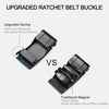 Men'S Leather Belt Automatic Ratchet Buckle Slide Belt for Dress Casual Trim to Fit with Gift Box