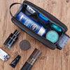 Toiletry Bag for Men, Extra Large Water-Resistant Dopp Kit with Double Side Full Open Design, Shaving Bag for Toiletries and Shaving Accessories for Long Travel, Black