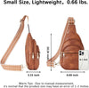 Small Sling Bag for Women Leather Crossbody Bags Fanny Pack Chest Bag for Travel