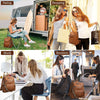 Leather Backpack Purse for Women Designer Ladies Shoulder Bag Fashion Faux Work Travel Handbags