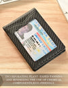 Carbon Fiber Bifold RFID Blocking Money Clip Wallet