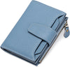 Small Wallet for Women Genuine Leather Bifold Compact RFID Blocking