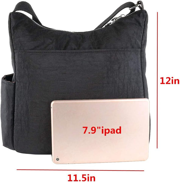 Crossbody Bag with anti Theft RFID Pocket - Women Lightweight Water-Resistant Purse