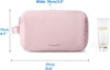 Toiletry Bag for Women, Cosmetic Makeup Bag Organizer, Travel Bag for Toiletries, Dopp Kit Water-Resistant Shaving Bag for Accessories, Pink-Standard