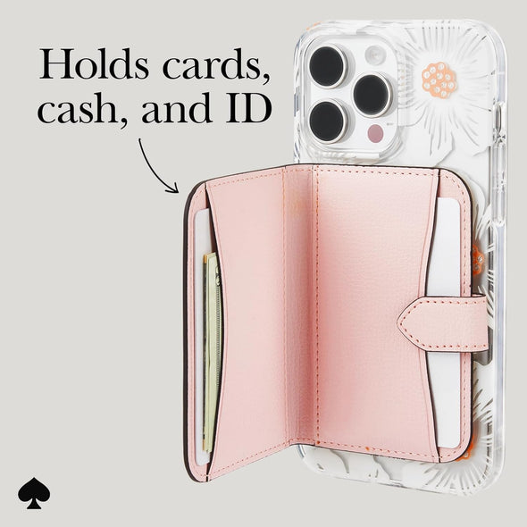 Morgan Magnetic Phone Wallet/Card Holder - Compatible with Magsafe Phones and Cases - Chalk Pink