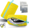 Shoe Washing Machine Bag, New Upgrade Cleaning Shoe Bag for Washing Machine, 2 Shoe Cleaning Bag, 2 Mesh Laundry Bag, Yellow