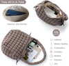 Puffer Tote Bag for Women Large Quilted Tote Bag Quilted Carryall Bag Soft Puffy Crossbody Bag Hobo Handbags Puff Purse