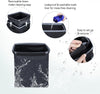 All-In-One Car Trash Can, Garbage Bag for Car with Removable Leakproof Interior Liner, Adjustable Tissue Holder & Straps(Black)