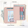 Card Case Slim Front Pocket Wallet for Women Credit Card Holder with Keychain