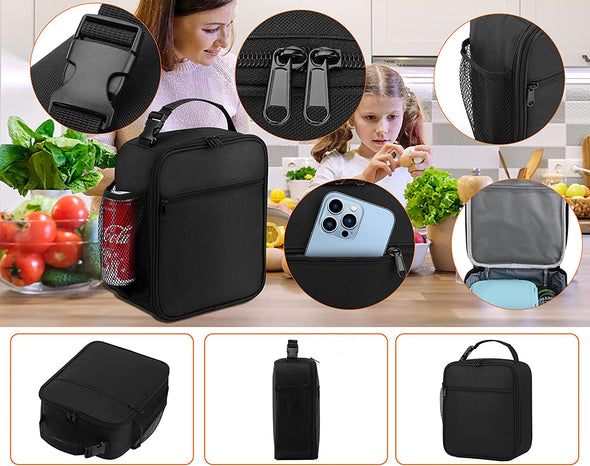 Lunch Box for Men - Reusable Lunch Bag Men Adult Women- Insulated Small Lunchbox