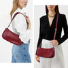 Shoulder Bags for Women Red Purse Burgundy Purse 90S Y2K Bag Studded Shoulder Crossbody Bag Trendy Leather Handbag