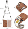 Crossbody Bags for Women Trendy Vegan Leather Hobo Purses Shoulder Handbags with Wide Shoulder Strap