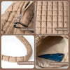 Puffer Tote Bag for Women Large Quilted Tote Bag Quilted Carryall Bag Soft Puffy Crossbody Bag Hobo Handbags Puff Purse