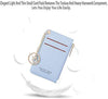 Small Wallets for Women Slim Leather Card Case Holder Wallet Coin Change Purse with Keychain