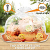 Turkey Brining Bags Set of 2 - Extra Large Holds up to 40Lb，Thicker Brine Bags with Double Zip Lock & 2 Cotton Strings to Avoid Leaks for Thanksgiving Turkey, Chicken, Beef, Pork（26"×22"）