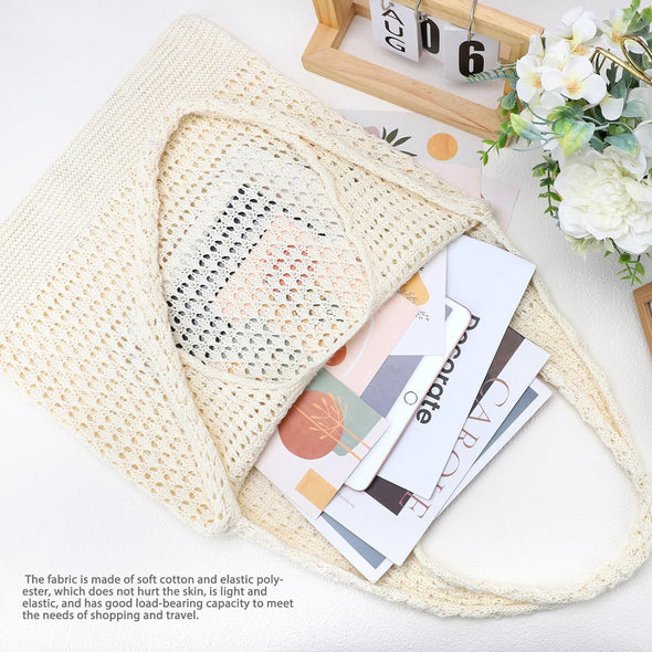 Crochet Bags for Women Summer Beach Tote Bag Aesthetic Tote Bag Hippie Bag Knit Bag