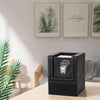 Automatic Single Watch Winder in Black Crocodile Pattern Leather with Japanese Quiet Motor，Ac Adapter or Battery Powered