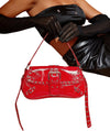 Women'S Shoulder Bag Y2K Handbag Rivet Punk Hobo Purse with Buckle