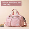 Small Gym Bag for Women, Travel Duffle Bag Carry on Weekender Bag with Shoe Compartment