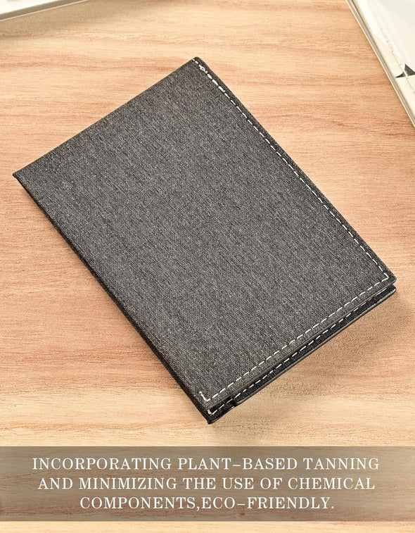 Slim Wallet with Money Clip RFID Blocking Minimalist Bifold Wallet for Men Genuine Leather Front Pocket Card Holder