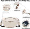 Crossbody Bags for Women - Fashion Sling Purse Shoulder Bag Fanny Pack Leather Causal Chest Bum Bag Cross Body Purse