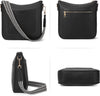 Crossbody Bags for Women Trendy Vegan Leather Hobo Handbags Fashion Shoulder Purse with Adjustable Guitar Strap