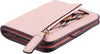 Wallet Women Rfid Blocking Small Compact Bifold Luxury Leather Pocket Wallet Ladies Mini Purse with ID Window