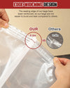 Turkey Brine Bag, 26"×22", 2 Pack, Extra Large Brining Bags for Turkey, Chicken, Beef, Fish, Pork - Holds up to 35Lbs, Double Zipper Heavy Duty Brine Bag with Flat Bottom, 2 Cotton Strings & Clips