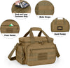 Tactical Gun Range Bag for 4 Handguns, Pistol Shooting Range Bag with 6X Magazine Slots and Extra Pockets for Ammo and Essentials