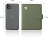 Melsbrinna Rfid Passport Holder for Travel Women/Men, Cute Passport Wallet Rfid Blocking Card Slots, Rfid Passport Cover/Casetravel Wallet, Passport Book Holder (1, Green)